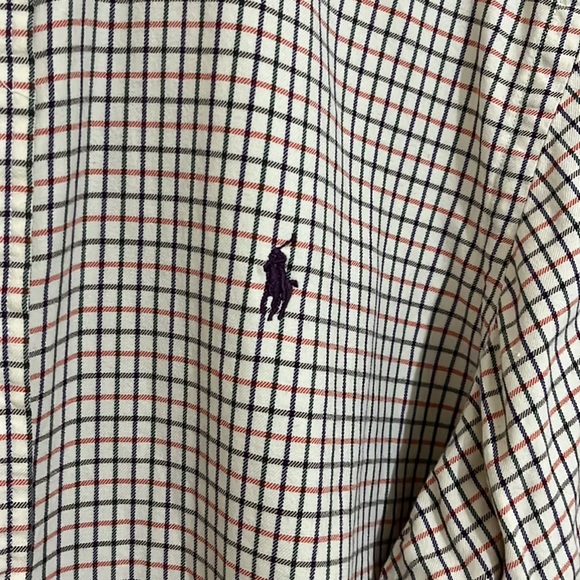 Ralph Lauren Mens Button Down Multi-Colour Plaid Size XL - Picture 3 of 5